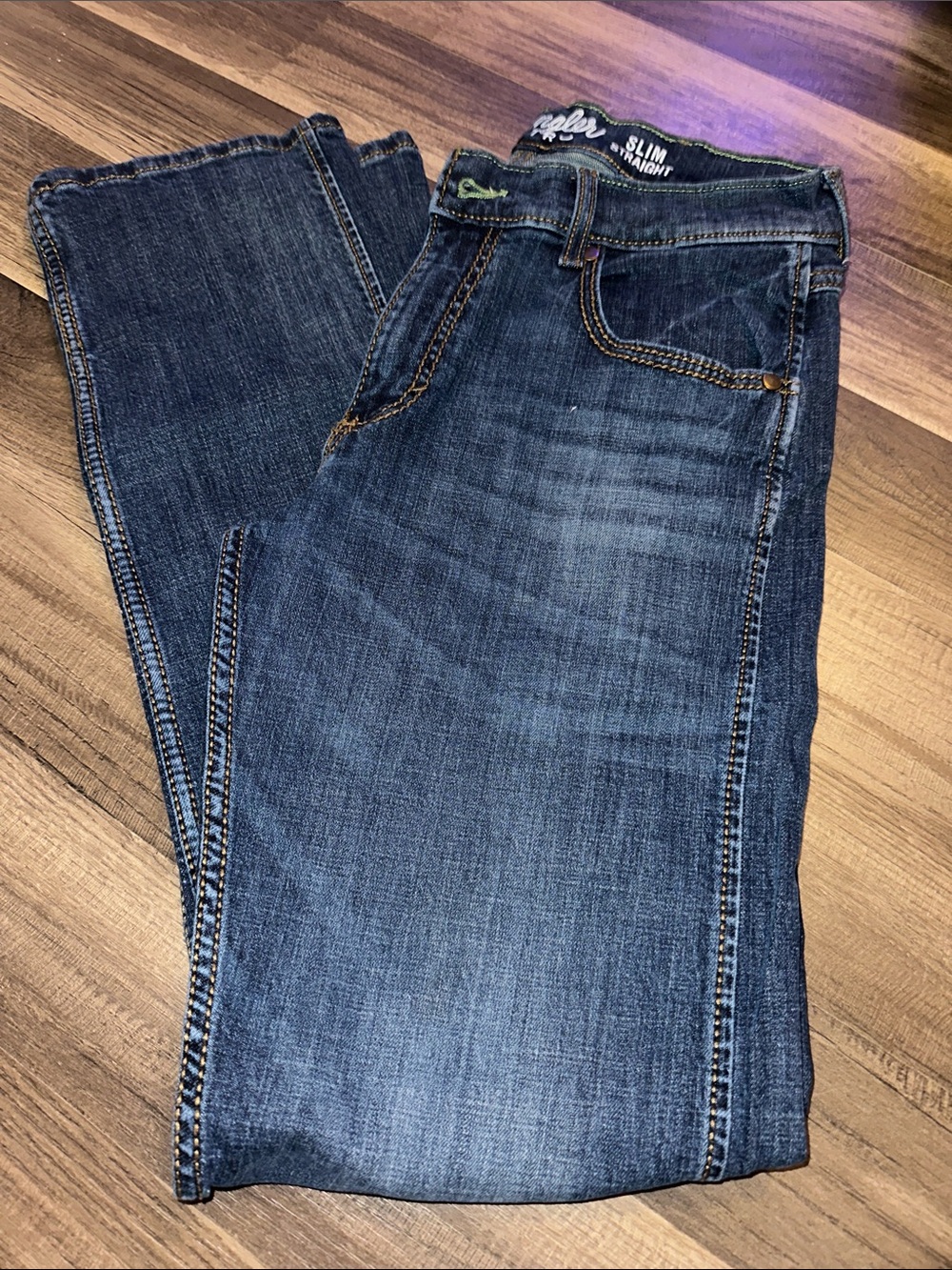 Wrangler Slim Straight Men's Jeans - Indigo Blue